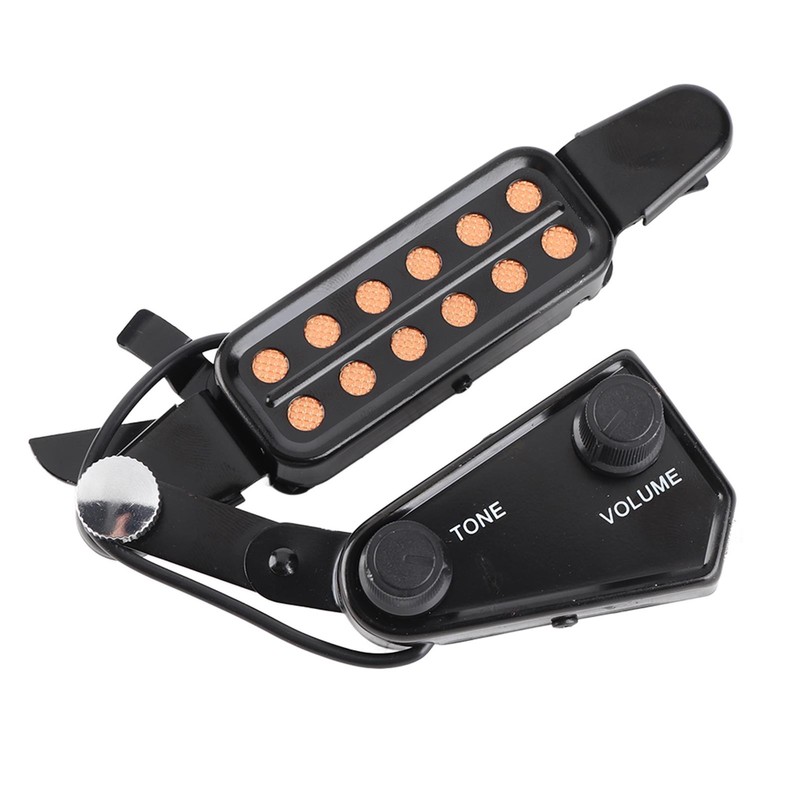 Guitar Pickup 12 Hole Acoustic Guitar Soundhole Pickup with Tone