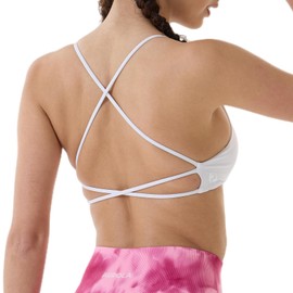 AUROLA Venus Sports Bras Women Workout Athletic Removable Padded Backless Strappy Low Support Gym Fitness Yoga Crop Top