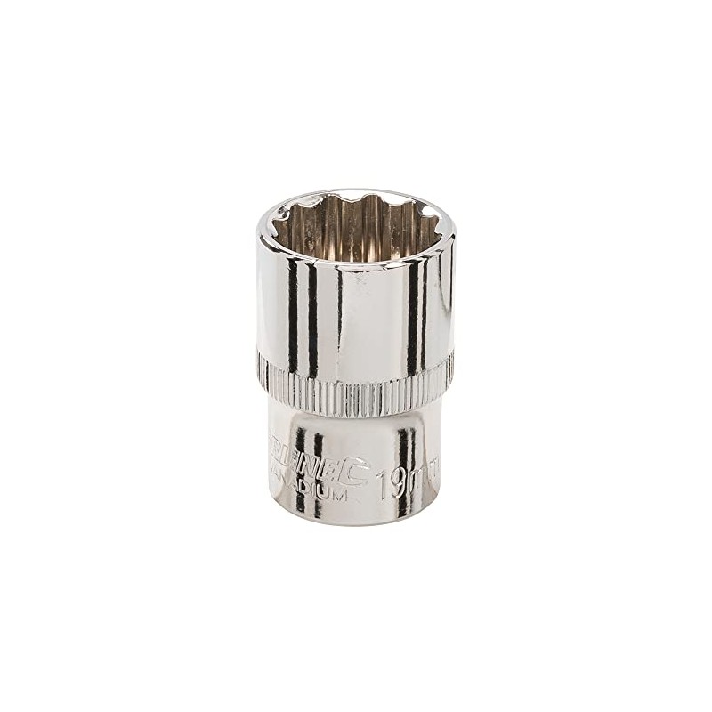 Silverline 687231 Socket 1/2" Drive 12pt Metric 19 mm