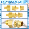 ChillWaves Brass Pipe Fitting, Reducer Hex Bushing 1/2" NPT Male