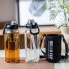 wangsdjy 34oz Glass Water Bottle with Straw, Infuser & Protective