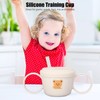 Baby Learning Drinking Cup 200mL Cartoon Animal Print Silicone Training