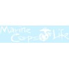 Marine Corps Life Vinyl Transfer Decal with Eagle Globe and