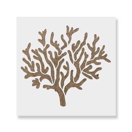 Coral Stencil Template for Walls and Crafts - Reusable Stencils for Painting in Small & Large Sizes