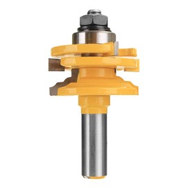 Gasea 1/2" Shank Reversible Glass Door Rail and Stile Router Bit Woodworking Cutter Tool