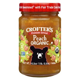 Crofters Peach Organic Premium Spread, 16.5 Oz