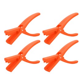 4Pcs Crawfish Peeler Tool Effort Saving Manual Shrimp Shucker Crawfish Sheller Seafood Tool for Household Restaurant Orange