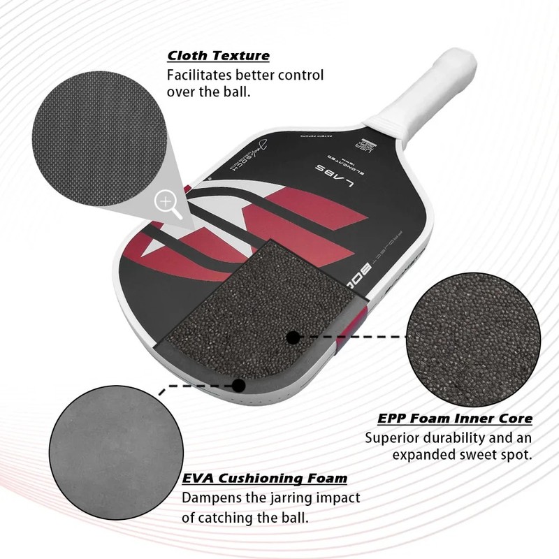 Toolzia Professional Carbon Fiber Pickleball Paddle - Thermoformed 16mm EPP
