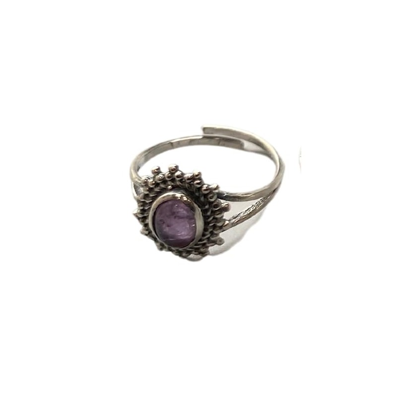 VIE Cocktail Crystal Oval Ring, Amethyst