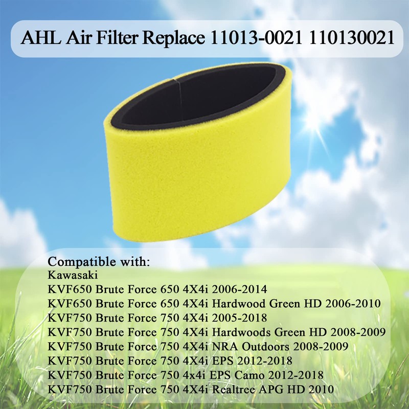 AHL Air Filter Replace 11013-0021 110130021 Compatible with Kawasaki Brute