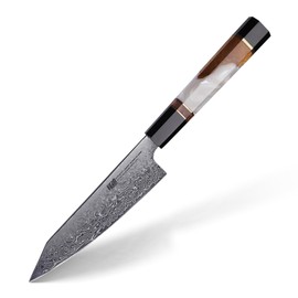 FINDKING 5 Inch Small Kitchen Utility Knife, Sharp Fruit Paring Tool & Elegant Pairing Blade for Everyday Cooking (BLACK-ROSE Series)