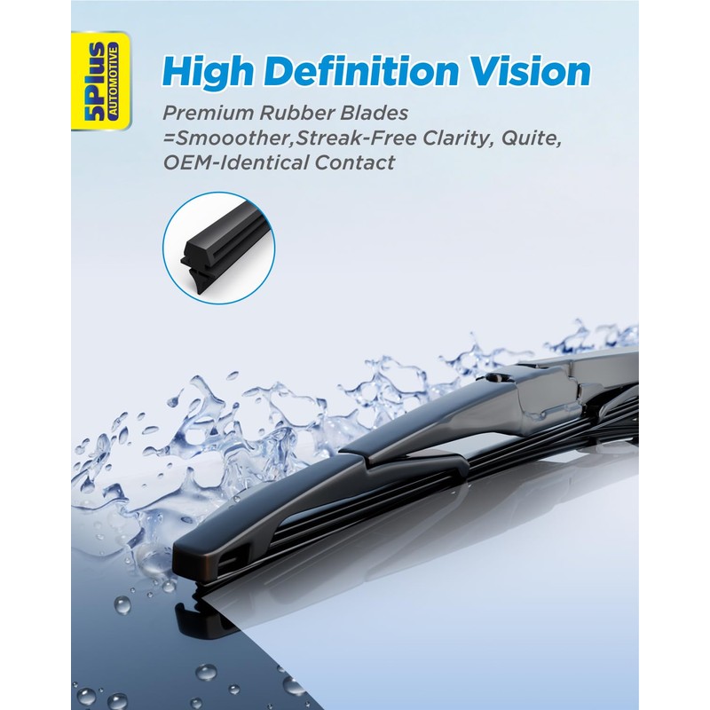 5 PLUS® 12 Inch Rear Wiper Blade Replacement for Nissan