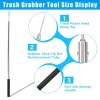 Frebuta Trash Picker Upper Grabber Extra Long,62 Inch Trash Pickup