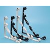 KKlewu Set of 4 Iron Brackets Shelf Brackets Shelf L