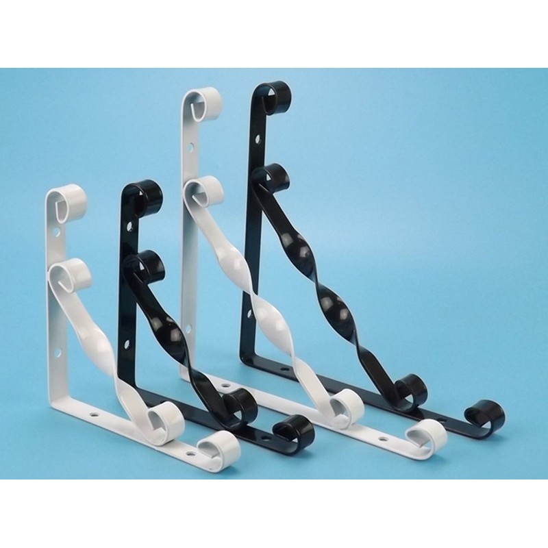 KKlewu Set of 4 Iron Brackets Shelf Brackets Shelf L