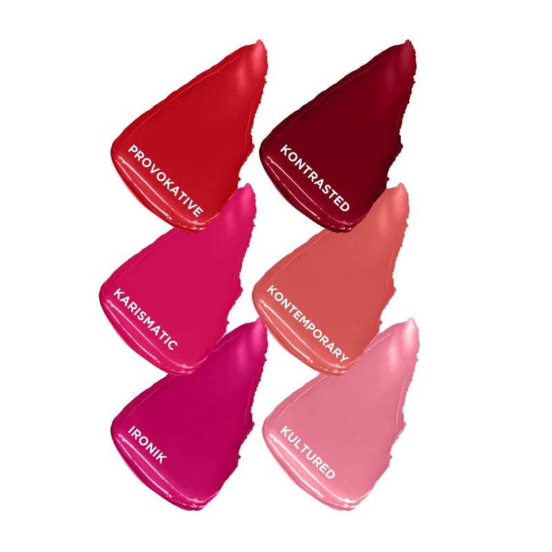 L'Oréal Paris Karl Lagerfeld Contrasted Lipstick in Rocky Dark Red