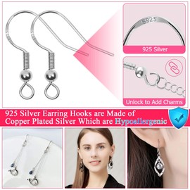 Cludoo Earring Making Kit Supplies, 2393Pcs Hypoallergenic Earring Hooks for Jewelry Making with Jump Rings, Earring Hooks Posts Backs, Earrings Studs and Tools for Jewelry DIY Making Repair Supplies