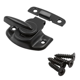 Prime-Line F 25668 Window Sash Lock and Keeper, Cam Action, Matte Black (Single Pack)