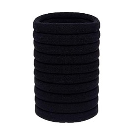 Olakin Hair Bands [Pack of 10], Hair Rings, Rubber Bands, Hair Bands, for Women and Girls, Ponytail for Tying and Holding Hair Accessories (Black)