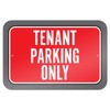 Tenant Parking Only 22.9cm x 15.2cm (9" x 6") Metal