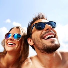 E & R Elegant Rabbit Bifocal Reading Sunglasses Outdoor Sunglasses with Readers for Men Women Tinted Shadow Lens Cut UV400 （2Packs, 1.0,diopters）