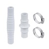 2 Pcak Pool Hose Adapter Connector， Connector Coupling 1-1/4" or