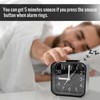 Lamisola Small Battery Operated Analog Alarm Clock, AnalogTravel Clock,Quieter Bedside
