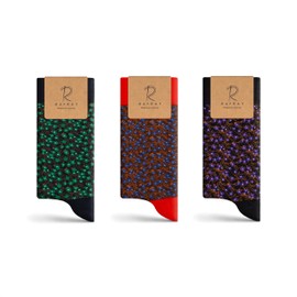 RAFRAY Socks - Floral Socks Gift box - Premium Cotton - 3 pair - Size US M 7-11.5