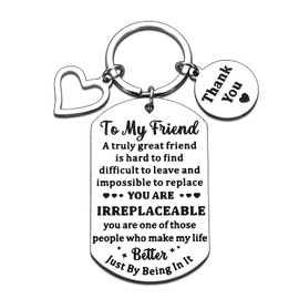 Friendship Keychain, Mothers Day Gifts for Best Friend Women Men, Cool Friendship Gifts for Friend, Birthday Gift for Friends Adults Teens, White Elephant Gift for Men Women Best Friends Birthday