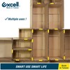EXCELL Carton Flaps Holder Box Clips Yellow - 12 Pack