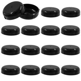 Kyuionty 16 Pack 1-1/2" Wrought Iron Patio Furniture Feet Caps, Plastic Patio Furniture Glides Outdoor Replacement Feet, Outdoor Chair Leg Floor Protectors (Black)