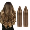 40pcs Hair Extensions Tape in Human Hair 18"-100g Balayage #04/27