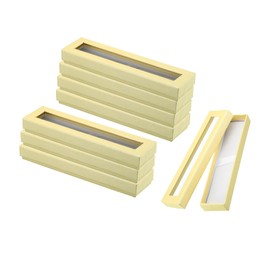 PATIKIL Pen Gift Box, 8 Pack Empty Pen Case Cardboard Case with Clear Window Pen Presentation Display Box for Pencil Ballpoint Jewelry Business Office, White