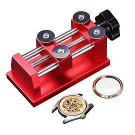 Walfront Watch Bezel Remover Tool, 4 Round Blades, 25-40mm Diameter Range, Professional Watchmaker Opener