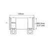 Universal Pipe Connector with Double Clamp for Exhaust System 125