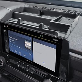 RUNROAD Dashboard Storage Organizer Tray Compatible with Chevy Colorado/GMC Canyon 2023 2024 2025 2026 Accessories, Dash Board Phone Holder Dash Mounted Storage Tray Container Box Behind Screen