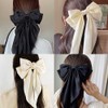 Big Bow Hair Clips 2pcs, Long Tail French hair Bows