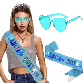 LaVenty Dancing Queen Sash Mamma Mia Party Decorations Disco Bachelorette Decorations Mamma Mia Hen Party Decorations Adult Costume Accessories