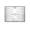 64 Player Erasable Blind Draw Single Elimination Tournament Bracket Chart