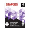 Staples Inkjet & Laser Paper, 8 1/2" x 11", Bright