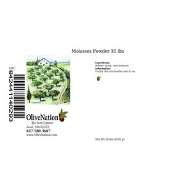OliveNation Powdered Molasses, Dried Unsulphured Molasses Powder for Cooking, Baking, Brewing, Non-GMO, Gluten Free, Vegan - 160 ounces