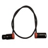 Milestock Low-Profile 3-Pin XLR Female to XLR Male Adjustable-Angle Cable