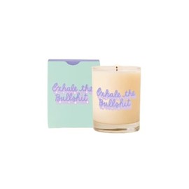 Talking Out of Turn Candle Exhale The Bullsh*t - 14 oz - Glass Candle - Scent Citrus, fig, & Patchouli