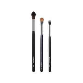 Morphe Basic Eye Brush Trio - Eyeshadow Brush Set for Blending, Precision and Definition - Includes M504, M167, M453 - For Cream or Powder Eyeshadow and Eyeliner (3 Count)