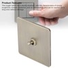 AC250V Single Pole Toggle Switch Antique Bronze Texture Stainless Steel