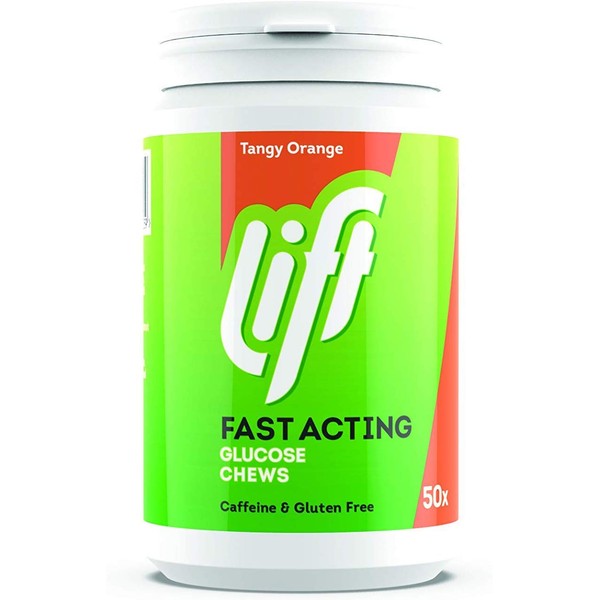 Gluco Lift Glucose Chewable Tablets, ORANGE 50 Tablets 200g
