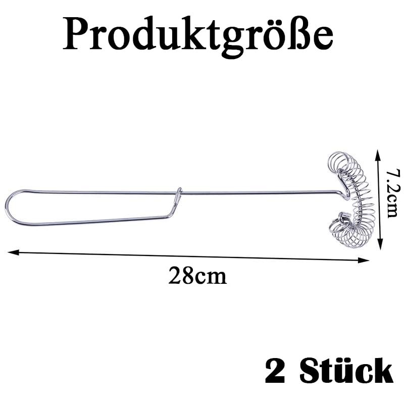 Pack of 2 Spiral Whisks, Stainless Steel Whisks, Kitchen Aid