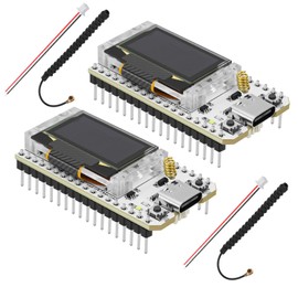 hiBCTR 2 Packs ESP32 LoRa V3 Development Board - 915 MHz Antenna, Integrated WiFi, Bluetooth, SX1262, CP2102,0.96-inch OLED Display, Type C - Compatible with Meshtastic IoT Arduino Intelligent Scenes