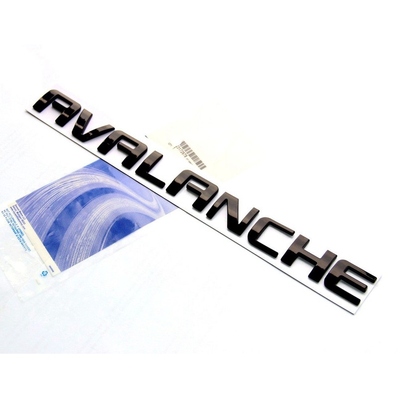 Yoaoo 2Pack OEM Chrome Avalanche Nameplate Emblems Letter Badge Compatible