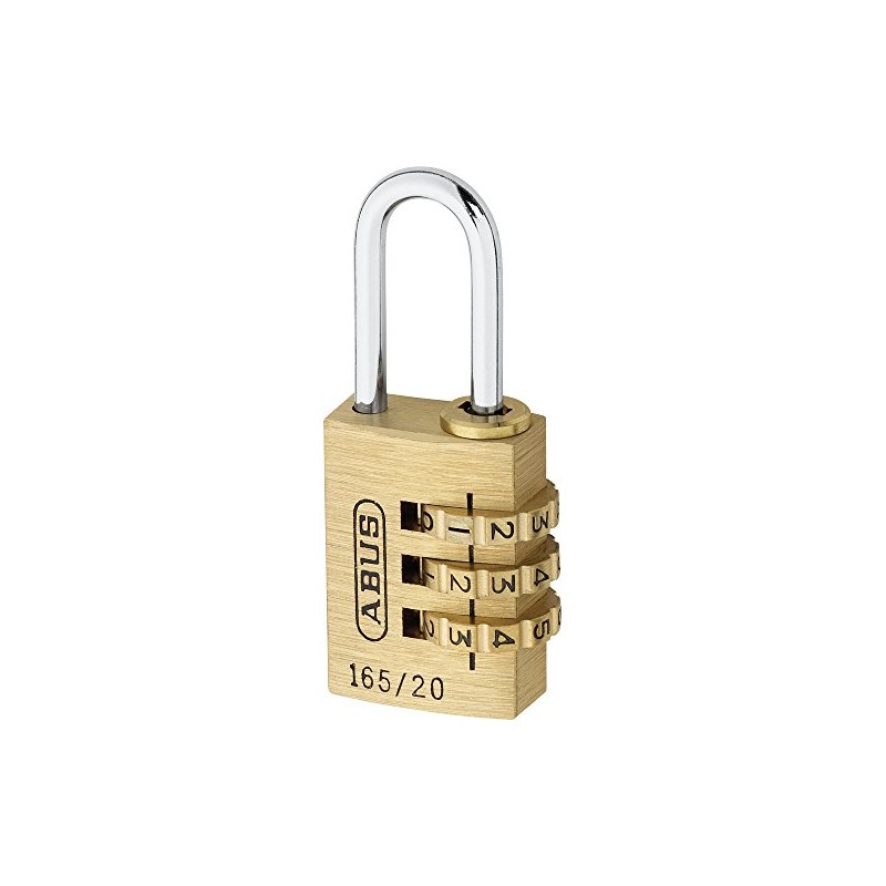 ABUS Combination Lock 165/20 - Brass Padlock - with Individually
